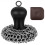 Cast Iron Cleaner Chainmail Scrubber, Upgraded Handle Cast Iron Scrubber Brush 316 Chain Mail Scrubber 2
