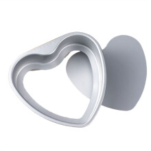 6 Tums Hjärtformad Tårtform i Aluminium, Hjärtformade Bakformar för Födelsedagsfest - Nonstick-Form för Ugn, DIY Desserter
