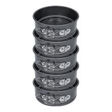 Cake Pan Set - Pack Of 5 Nonstick Round Baking Pans with Removable Bottom, Cake Pans for Cheesecakes