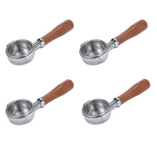 4pcs 58mm Stainless Steel Coffee Machine E61 No Base Filter Bracket Coffee Bottomless Handle Coffee Spoon