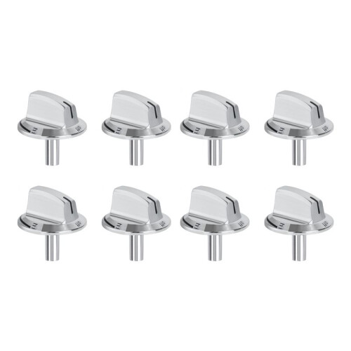 8 PCS Upgrade 5304525746 Long Stem Stove Knobs Replacements, Compatible with Gas Stove Range Oven Knobs