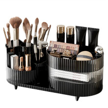 The Desktop Can Be Rotated Cosmetics Storage Box,Dresser Large Capacity Makeup,Eyeshadow & Lipstick Compartment Shelf B
