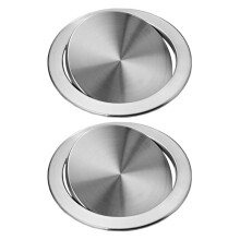 2X Edelstahl MüLl Klappen Deckel MüLleimer AbdeckspüLung Eingebauter Balance Schaukel Klappen MüLl Deckel C