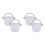 Swimming Pool Skimmer Replacement Basket with Handle, 4 Pack - Above Ground Pool Thru-Wall Skimmer Baskets 1