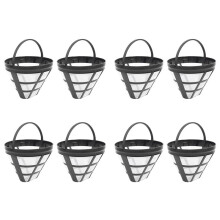 8Pack No.4 Reusable Coffee Maker Basket Filter for Filters, Fit Most 8-12 Cup Basket Drip Coffee Machine