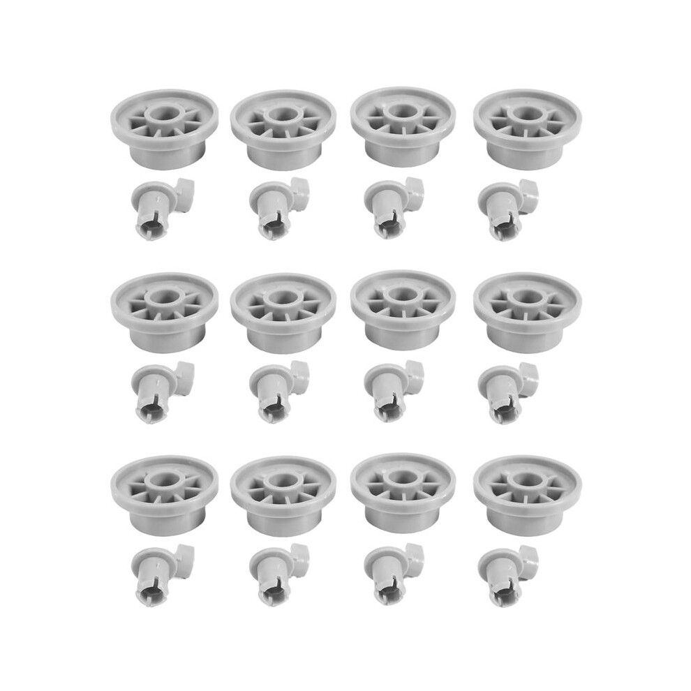 Semoic 12Pack 165314 Dishwasher Lower Rack Wheel Replacement Part Fit For & Dishwashers-Replaces 420198 Ap2802428