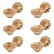 600 Pcs 1-4 Cup Basket Coffee Filters Basket Filters Disposable Paper Coffee Filters for Home Office Use Brown
