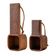 Cuchara Medidora para Café. Cuchara de Madera para Cocinar y Revolver. Utensilios de Cocina para Medir Té, Harina y Sopa.