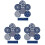 18Pcs Drink Coasters,Round Silicone Rubber Cup Pad with Storage Box,Suitable for Bar, Table Decoration, Protect Desktop 1