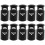 Diameter 8 mm hole, cord cord stopper laces snap hook, black, 10 pcs 1
