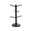 Bamboo Coffee Cup Holder with 6 Hooks, Thickened Base Black Mug Tree, Counter Storage Rack 1