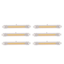 6X Dimmbare R7S Led Cob 10W 118Mm Led Glueh Birnen Ersetzen Halogen Lampe Warm Weisses Licht 220V