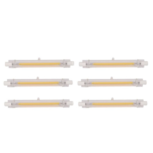 6X Dimmable R7S Led Cob 10W 118Mm Led Light Bulbs Replace Halogen Lamp-Warm White Light 220V