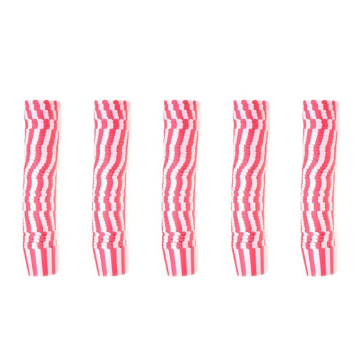250X Cupcake Wrapper Paper Cake Case Baking Cups Liner Muffin Kitchen Baking Red Stripes