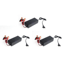 3X Chargeur de Batterie au Phosphate de Fer 14.6V 10A pour Chargeur de Stockage D'Énergie Solaire de Voiture de Scooter 12.8V 4S Prise UE