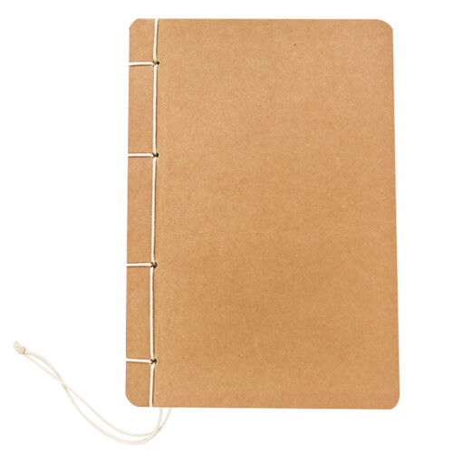 1Pc Retro Light Brown Notebook for Work Blank Paper Diary Journal 1