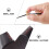 Archery Glove Black PU Hand Guard Finger Protector for Shooting 10