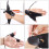 Archery Glove Black PU Hand Guard Finger Protector for Shooting 11