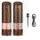 Electric Salt and Pepper Grinder Set-Automatic Pepper and Salt Grinder Refillable with 6Adjustable Coarseness Adjustable 1