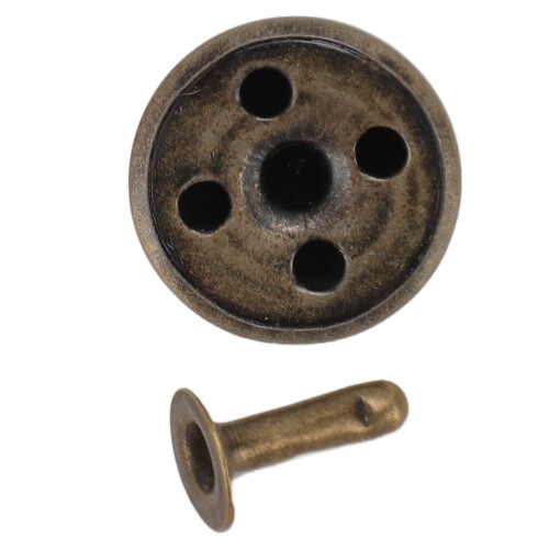 18mm Iron Leather Rivets Kit - Bronze, Rustproof