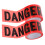 2 Rolls Danger Tape Roll Black Pe Alert For Construction Sites 6