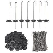 100 Packs Solar Panel Guard Clips, Stainless Steel Wire Fence Fasteners Animal Guard Roll Kit for Solar Panel