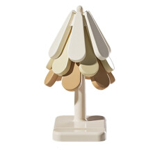 Sottopentola per Piatti Caldi Set Sottopentola A Forma di Albero Sottobicchiere per Pentole Calde Cuscinetti Termici Pieghevoli per Padelle Ciotola