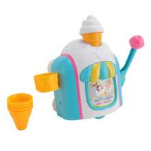 Bath Ice Cream Toy with Bubble Maker for Toddlers, Creative Bathtub Playset with Suction Cups