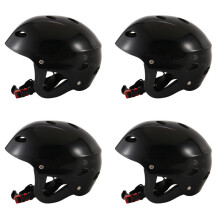 4X Safety Protector Helmet 11 Breathing Holes for Water Sports Kayak Canoe Surf Paddleboard - Black