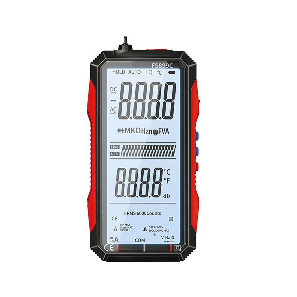 Digital Multimeter 6000 Counts True Ac/ Ammeter Voltmeter Auto Temperature Ohm Hz Capacitance Diode Ncv Meter 4713529517985