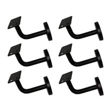 6 Pcs Stainless Steel Stair Handrail Bracket, Heavy Duty Stair Rail Support, Railing Brackets for Flat Rails,60mm x 60mm