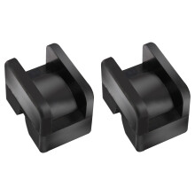 2PCS Rubber Jack Pad Jack Stand Adapter Universal Rubber Slotted Frame Rail Pinch Weld Protector Car Lift Pads