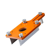 Adjustable Woodworking Slotting Positioner Wood Router Slotting Locator Tool Wood Trimmer Router Base Fastening Bracket