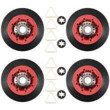4PCS 8536974 Dryer Drum Roller Fit for , - Replaces 8536974, 8536973, W10314171, WPW10314173, PS11752609