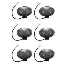 6X Forklift Safety Led Light 5.5 Inch 8W LED Warning Lamp Warehouse Pedestrian Spotlight Driving Work Lights( )