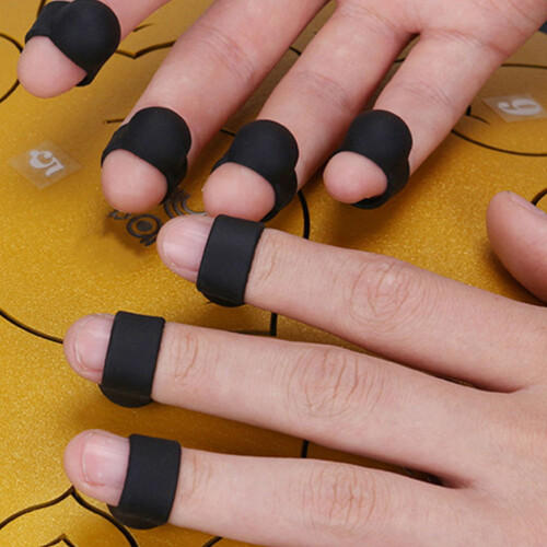4Pcs Durable Silicone Drum Finger Sleeves for Ethereal Drum Beginners 2