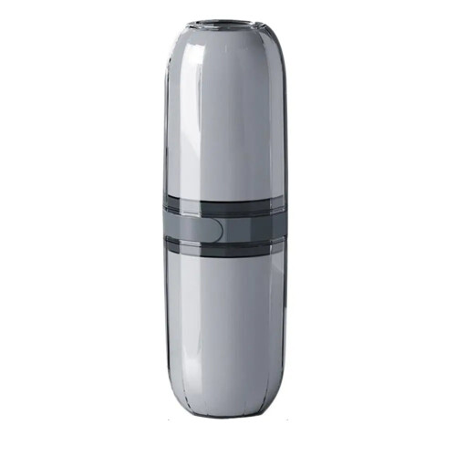 Covered Toothbrush Holder Portable Toothbrush Storage Container Translucent Black Toothbrush Protector Storage Container