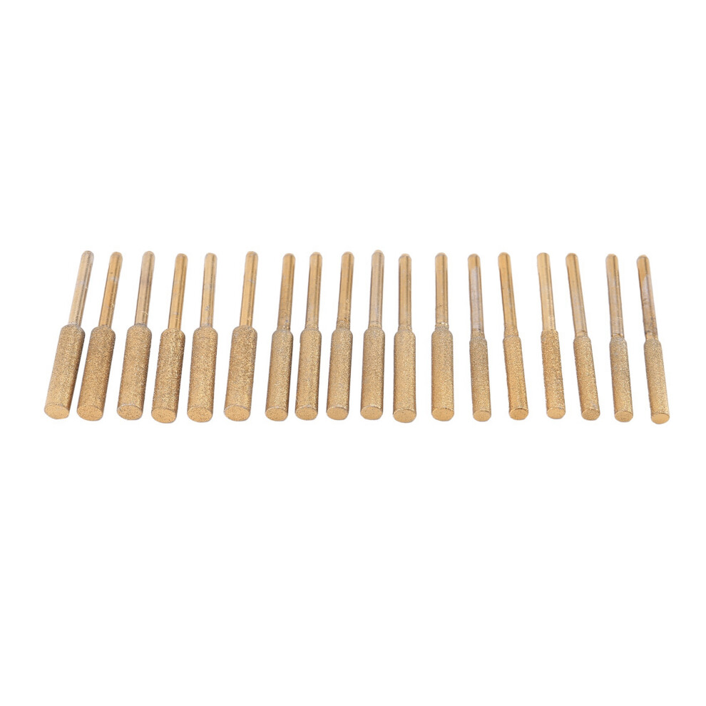 18Pcs High Hardness Diamond Chainsaw Sharpener- Titanium Plated Burr Stone File,Diamond Sharpening Wheels Chainsaw File 4711107366178
