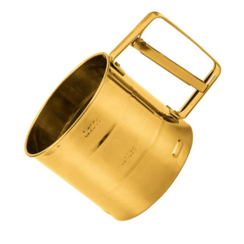 Kitchen Bake Tool Supply Handheld Flour Sifter Baking Coffee Filter Hand Press Flour Sifter Coffee Mesh Shaker