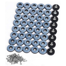 Deslizadores de Muebles de 48 Piezas Deslizadores de PTFE FáCiles de Mover con Protector de Piso de Tornillo para Pisos de Madera Dura con Baldosas