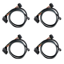 4X Built-in 12G SAS HD to U.2 / SFF-8643 to SFF-8639 Cable 0.5M with 15-Pin Power Supply, Suitable for U.2 SSD