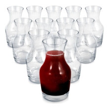 Vinkanna i Glas, 6 Oz Liten Karaff för Vin, Provsmakning, Champagne,, Glas Vinkaraff Karaff för Individuella Upphällningar 12 St