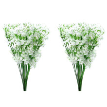 24 Stems Artificial White Gypsophila Silk Flower Bunch Baby's Breath