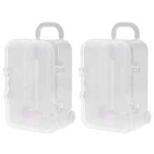 2X White Roller Travel Suitcase Candy Box Personality Wedding Candy Box