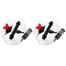 2pièces 3/4 Kit de Tube D'Eau de Commutateur D'Injecteur D'Engrais D'Irrigation de Jardin