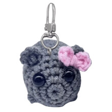 Sad Hamster Meme Plush Toy Hamster Plush Keychain Figure Soft Toy Stuffed Animal Doll Key Ring Key Chain B