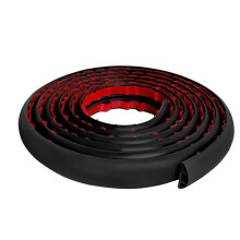 Floor Cord Cover Cable Cavity Self Adhesive Cord Hider Floor 10FT Floor Cable Management Power Cord Protector Black