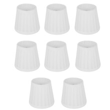 8X Vintage Fabric Lamp Shade Table Desk Bed Lamp Cover Holder Chandelier White