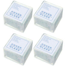 400Pcs Transparent Slides Coverslips Coverslides 22X22mm for Microscope