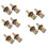 10 Pcs 1/2 Inch 20 Teeth Ceramic Tap Cartridge Disc Quarter Turn Valve Replacement Hot Cold 1